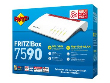 AVM FRITZ!Box 7590 WLAN Router mit Modem - Weiß