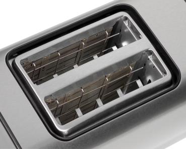 Tarrington House Toaster TA3209S, Edelstahl, 28 x 17 x 18 cm, 870 W, silber / schwarz