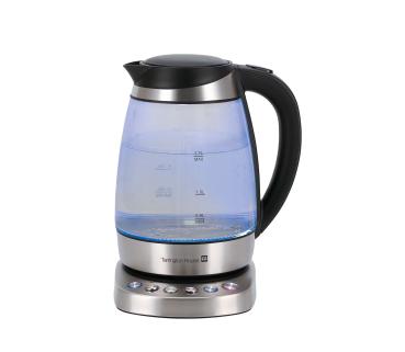 Tarrington House Wasserkocher WK2219GT, 21.4 x 16 x 25.1 cm, kabellos, Antikalkfilter, 1.7 l, 1850 - 2200 W