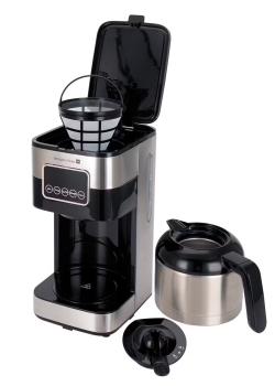 Tarrington House Kaffeemaschine CM9021, Edelstahl, 20.7 x 17 x 33.4 cm, 1.25 L, silber / schwarz