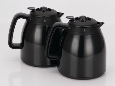 Tarrington House Kaffeemaschine CM8720D, 34.5 x 17 x 26.1 cm, 1 L, 2 Kannen, schwarz