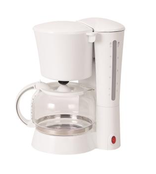 aro Kaffeemaschine CM1216, 26.4 x 17 x 30 cm, Glaskanne, 1,25 L (bis zu 12 Tassen), 870 W, Tropfstopp, weiß