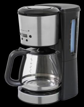 Tarrington House Kaffeemaschine CM2204, Edelstahl / Glas, 17.2 x 32.6 x 30.7 cm, 1,5 L, schwarz / silber