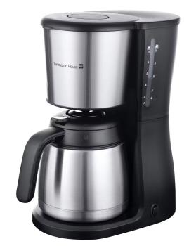 Tarrington House Kaffeemaschine CM2230 S, 17.2x31x34.6 cm, Edelstahl/Kunststoff, 1.25 L (bis zu 12 Tassen), 980 W, Anti-Tropf-Funktion, silber/schwarz