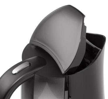 Tarrington House Wasserkocher WK2217DS, 22,5 x 15,7 x 23,4 cm, 1,7 l, 2200 W, schwarz / silber