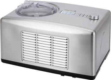 Tarrington House ICM1500N Eismachine, Edelstahl / Kunsstoff, 40.2 x 28.1 x 25 cm, LCD-Anzeige, 1.5 L, Anti-Rutsch, Timer, 150W, silber